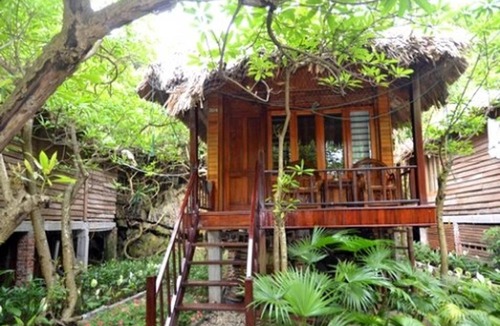 Ha Long House | Room in Boat - Halong Bay Deluxe Cruise Bungalow on Island