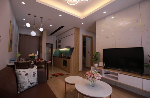 Tu Liem Apartment | Rosy 2 BR - King bed-Luxury Apt #Green Bay Hanoi