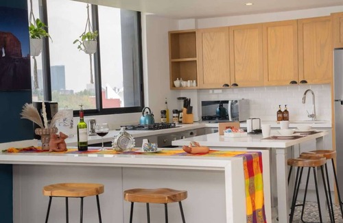 La Condesa Apartment | Serenity Condesa Condo w/Castle sunset view & AC