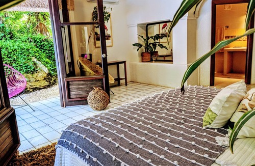 Playacar Fase I Villa | Steps to Ocean Playacar Villa Private Pool hosts 25+ guest