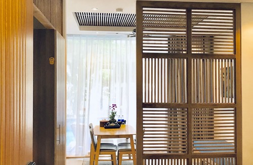 An Hai Đong Hotel | Tam House Pool View Room, Ground Floor, Breakfast, Pool, Kitchen