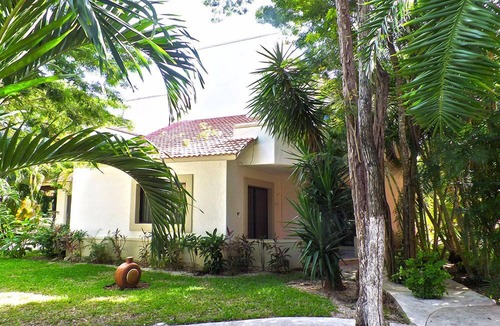 Playacar Fase II Villa | Tropical garden setting, 15 minute walk to 5th Ave, Cenote Style Pool!