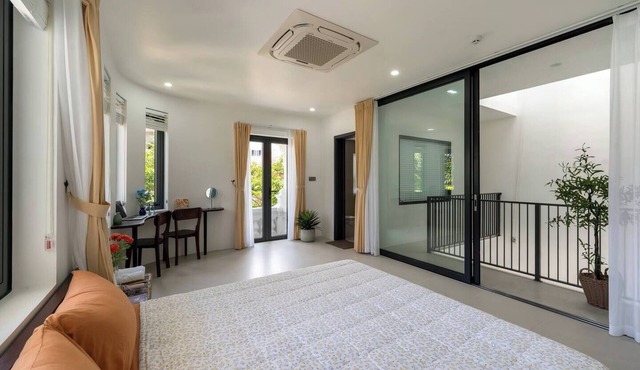 2 beds in a room pool view