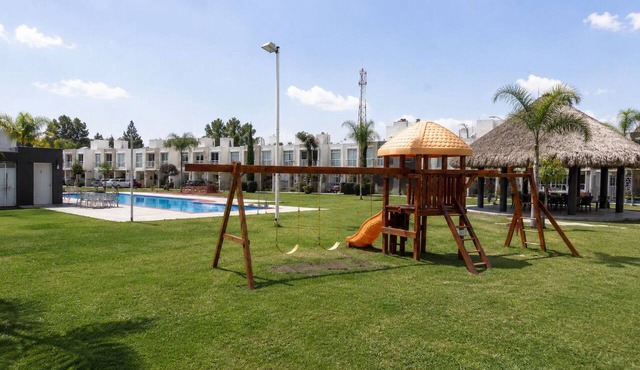 2 story house with pool and roof near Val'quirico