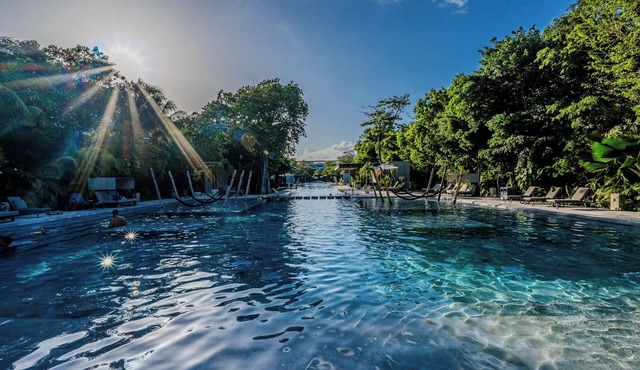 2BR GROUND floor: Pool, Hot tub, Big Gym, Beach Access LUX AWA Playacar