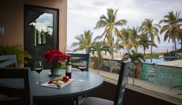 Beachfront Condo in San Pancho with Pool + Hot Tub ~ Oceanview ~ Steps to Beach