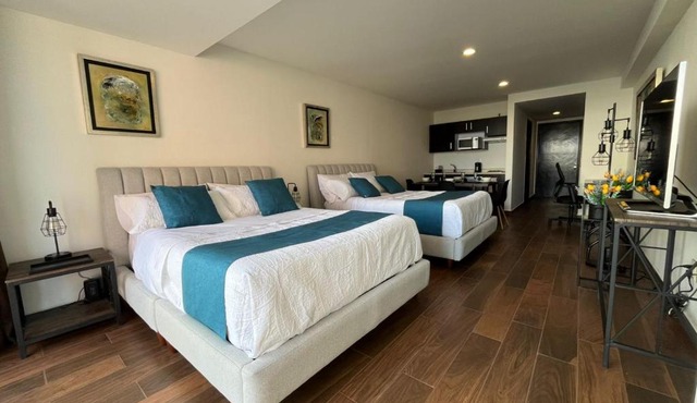 Bellísima Suite, 2 Camas Queen, Gym, en Interlomas