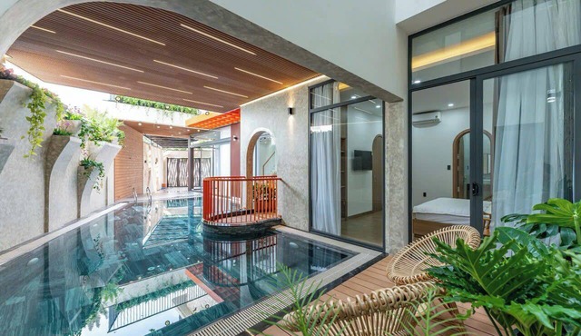 Biệt thự Kiểu Hàn Quốc, nội thất cao cấp.