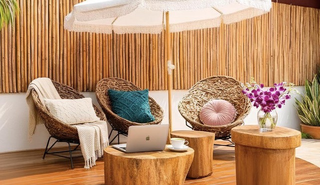 Boutique Centro King & 2BR Suites, Sleeps 2-8, Kitchen, WiFi, AC, Beach, La Quinta, ADO & Ferry 4 Min