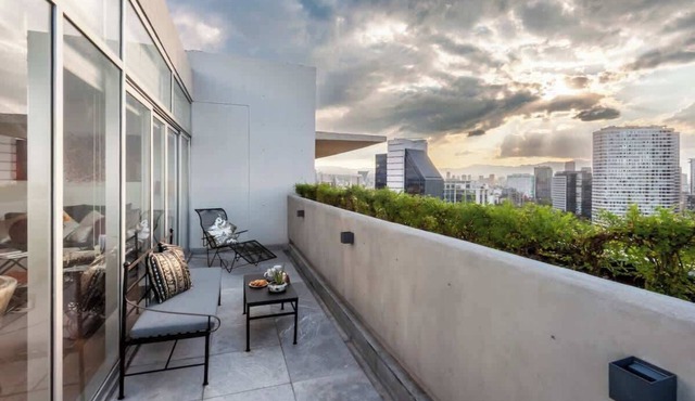 Breathtaking Panoramic Penthouse, Polanco 8PAX/3BD