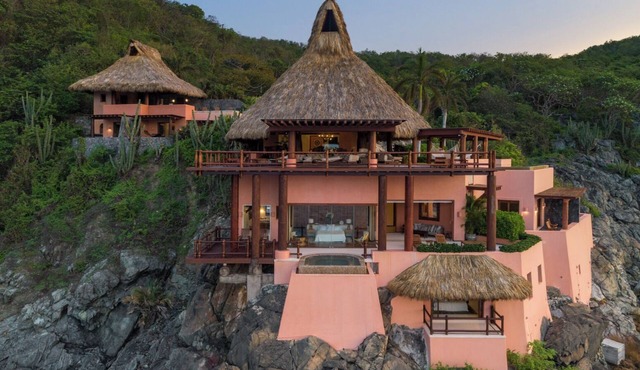 Casa Garrobo: Luxury Oceanfront Cliff Compound with Chef, Staff & 3 Pools