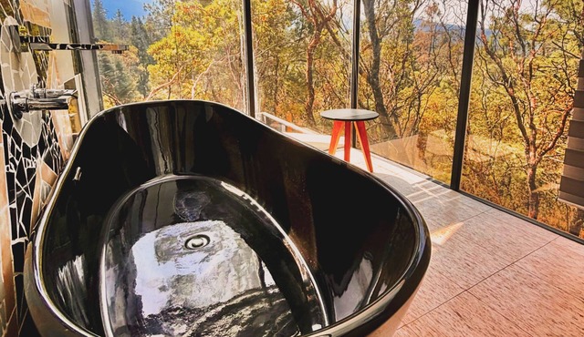 Chalet Panorámico EN EL Bosque CON Tina DE Baño