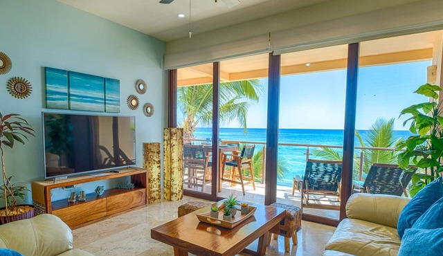 Contemporary, comfortable condo with ocean views! Pool access, AC and WiFi!