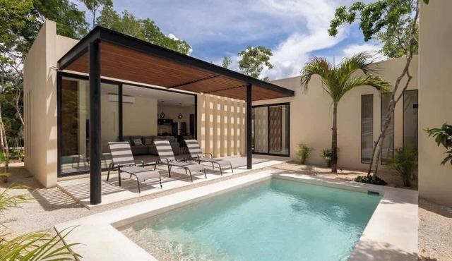 Deluxe House w/pool, cenotes , holisitc amenity