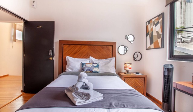 Deluxe Room in Condesa + Rooftop & Coworking - Epsilon by Nomadier