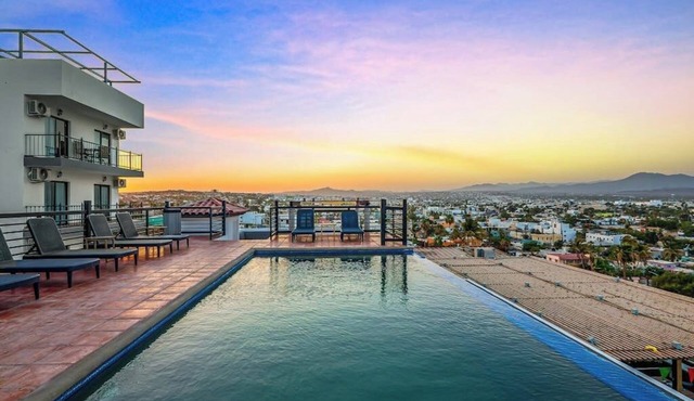Dog-friendly Apartment With Rooftop Infinity Pool, Gym, Central AC & Balcony