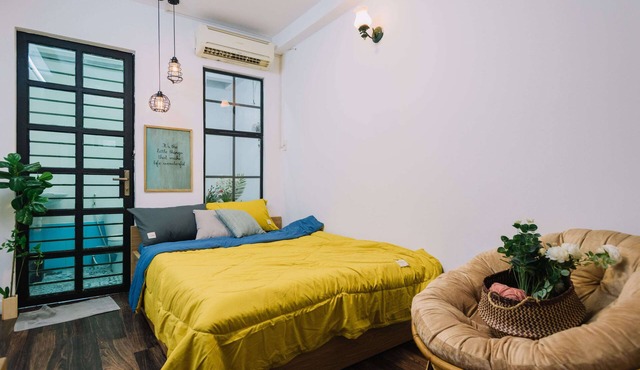 Double room No.01 with private toilet and kitchen