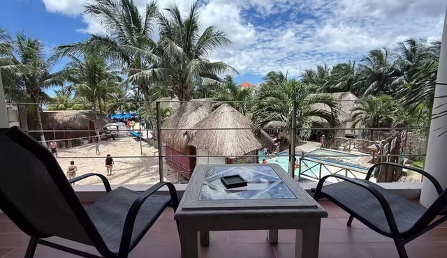Enjoy a Caribbean beach a few feet from your bed