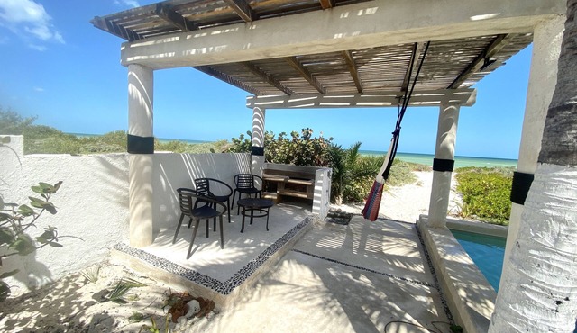 Entire House on the Seashore in Chicxulub Puerto, Yuc, Riviera Yucateca Mex