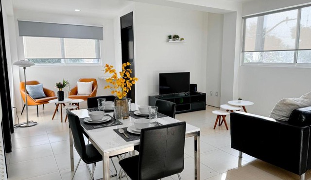 Full Apartment 15 min from Airport, Coyoacán, Foro Sol