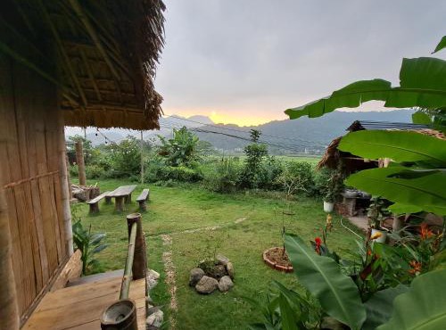 Homestay field - bungalow, Ha giang loop tour, motorbikes rental