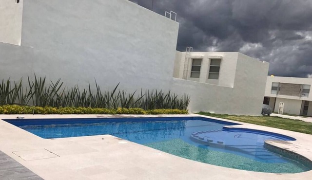 In Industrial Zone, pool, Gym, 24/7 surveillance.