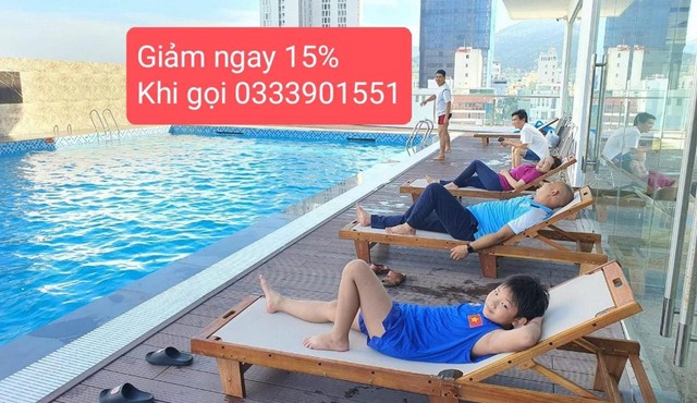 KHÁCH SẠN QUY NHƠN 3 phòng ngủ,6 đến 12 khách, view trên cao ngắm biển đẹp nhất Quy Nhơn.