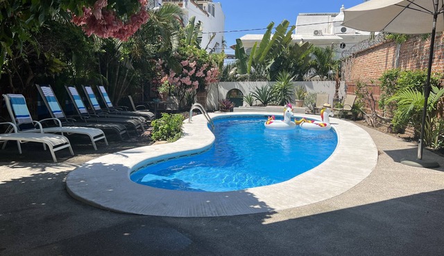 Large, Private/Gated Home in Golden Zone. Pool, Big Yard & 3 blocks to beach!