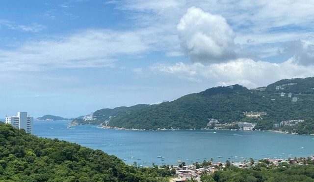 Luxury apartment in Acapulco with WiFi, AC,