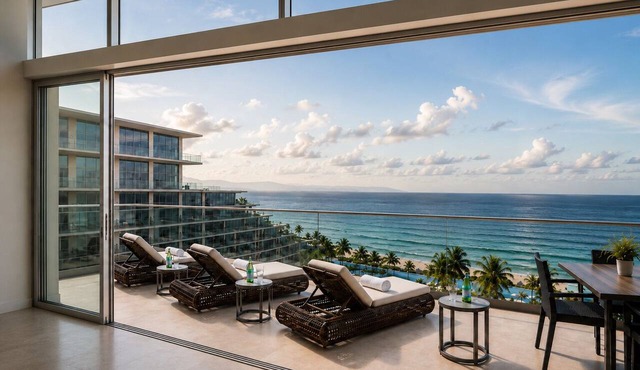 Luxury Oceanfront Penthouse, 6 Bedrooms, Beach Club