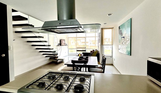 Modern Loft.! 6min From Cholula. Perfect for Vacations or Business.!