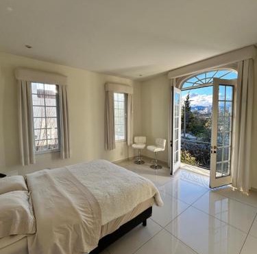 Modern room with balcony