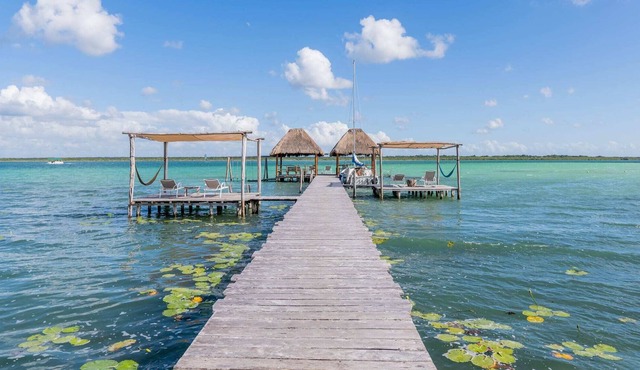 New Listing! PRIVATE HUT @Bacalar 7 Colors Lagoon