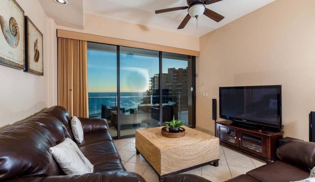 Oceanfront 10th Floor Suite with Sunset Views, King in Master, and Resort Pools