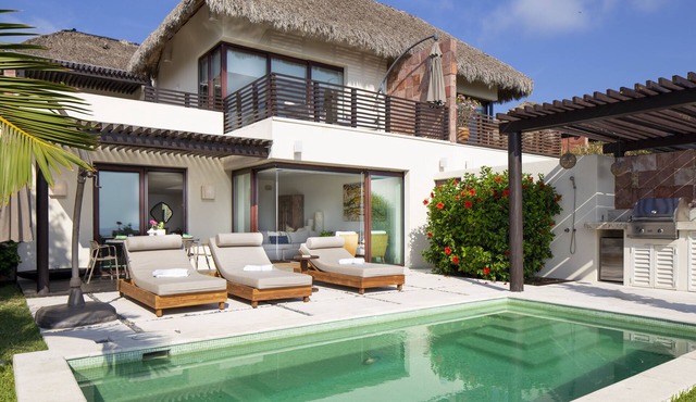 Oceanview luxury villa at Porta Fortuna, Punta Mita - golf cart, pool & jacuzzi