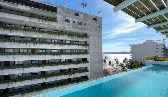 Palmas 101: 1BR w Rooftop Pool, 1 Block to Beach