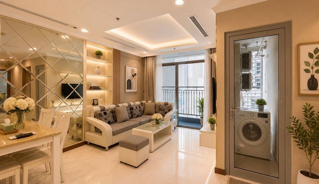 Pleasant 2-bedroom condo with AC in Thành phố Hồ Chí Minh
