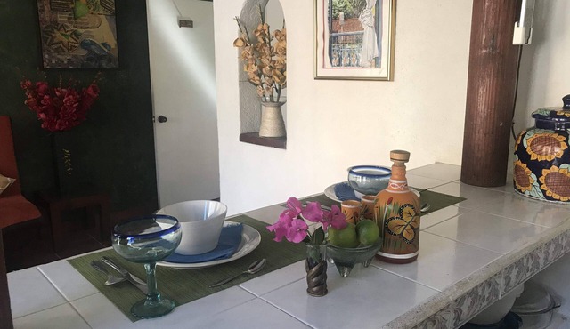 Private Casita, 1BR, A/C, 1 Block to the Best Beach in Zihuatanejo