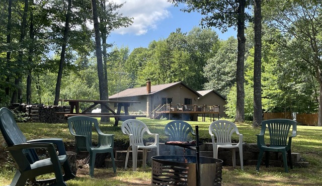 Private, spacious property located directly on the Wisconsin River
