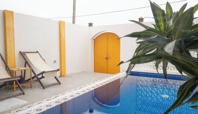 QCasa Mango - 3 bedroom villa with pool, kitchen, stunning view, work-desk, wifi