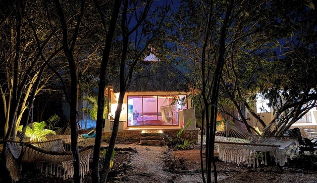 Quiet Mayan Magic Town Retreat: Wake to Birds & Open-Air Serenity