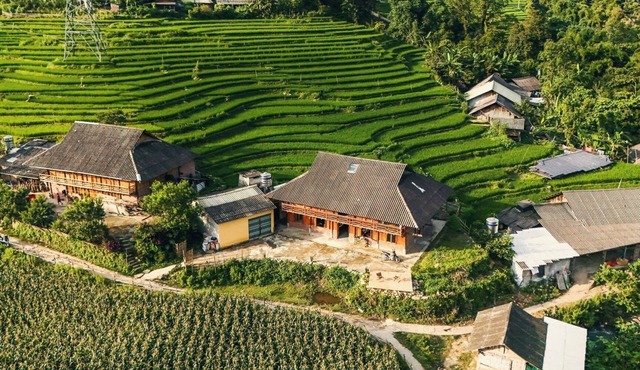 Restored Local Hmong House in Sapa ethnic people villages