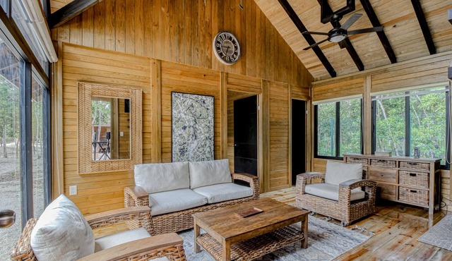 Rustic and secluded apt. with private deck, kitchenette, and partial AC