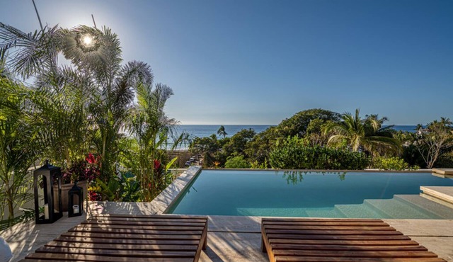 Sleeps 8 - Luxury Beach House - with pool, steps from beach