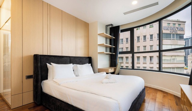 Spacious 3-bedroom apartment with AC, fitness room in marvelous Hồ Chí Minh