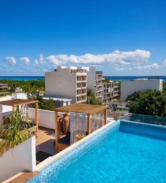 Terrasse Hotel Playa del Carmen
