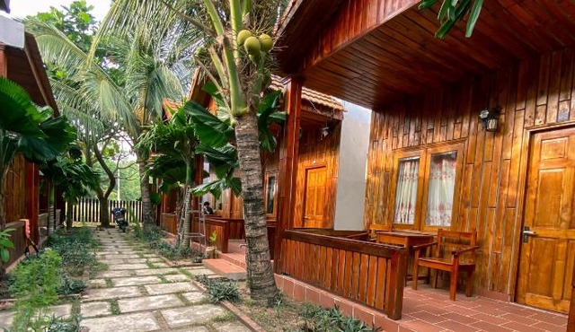 Wooden style bungalow have kitchen