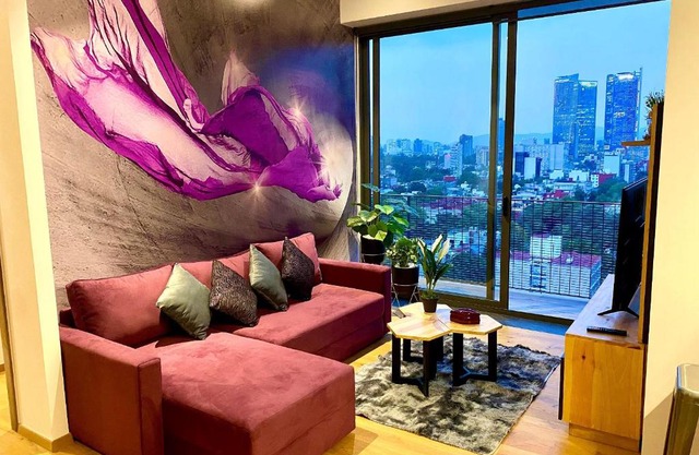 Penthouse con la mejor vista de Cdmx, 6 personas, Gym y 2 parkings