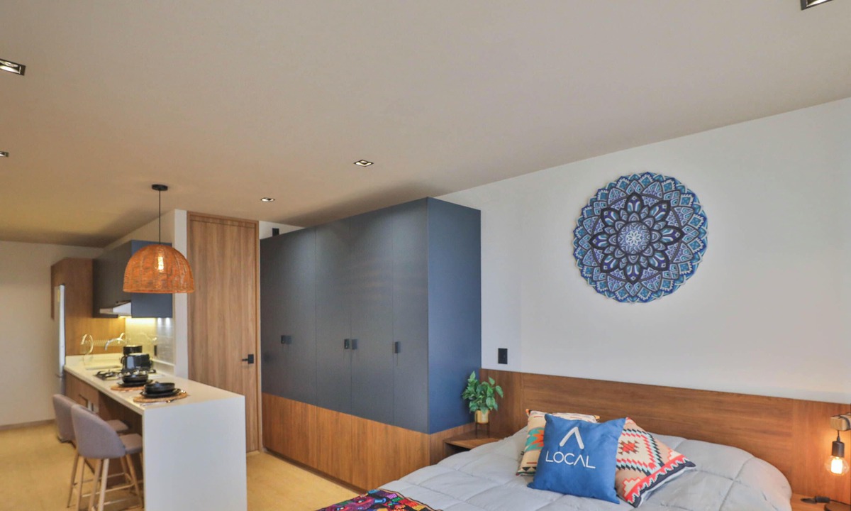 Historic Center Apartment | Habitación estándar con cocineta y balcón