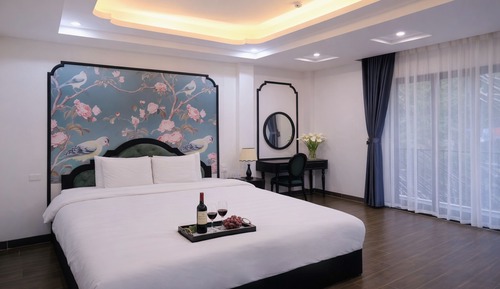 Deluxe Double Room, Balcony, Garden View